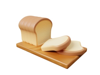 面包片C4D模型