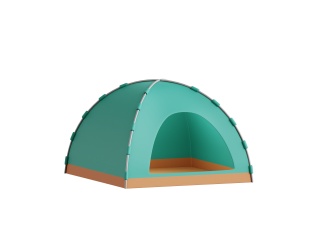 旅行图标户外帐篷C4D模型