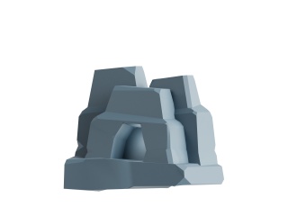 石头假山C4D模型