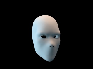 鬼脸面具C4D模型
