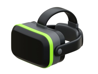 卡通动漫电子产品游戏用品图标摁扭头戴全包3d立体高科技VR眼镜C4D模型