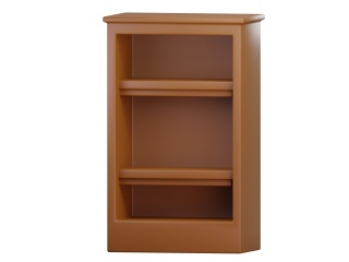 卡通图标摁扭室内家具实木木质书柜置物柜柜子鞋柜衣柜C4D模型