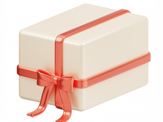 精致礼物盒礼品盒长方形C4D模型