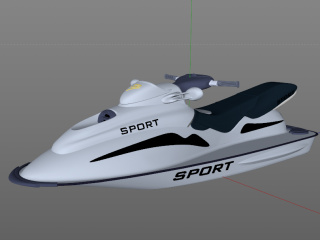 水上摩托艇C4D模型
