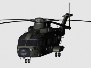 直升机战斗机C4D模型