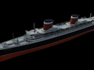 轮船邮轮C4D模型
