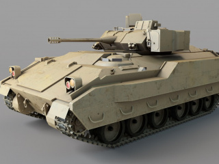 T-90坦克C4D模型