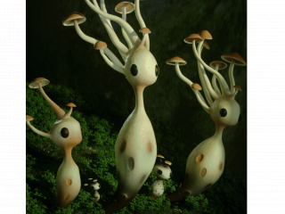 蘑菇精灵C4D模型