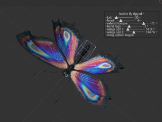  动物昆虫蝴蝶C4D模型