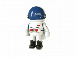 立体宇航员航天员蓝白配色航天服宇航员C4D模型