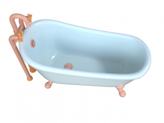 立体家居室内浴缸C4D模型