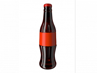 立体可乐饮料C4D模型