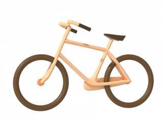 立体自行车C4D模型