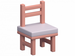 立体卡通椅子C4D模型