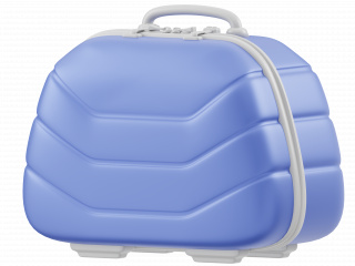 立体蓝色行李箱C4D模型