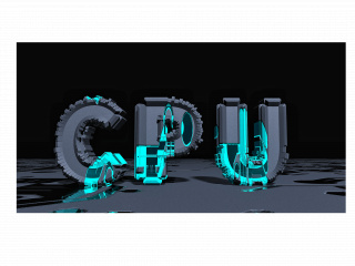 立体CPU芯片C4D模型