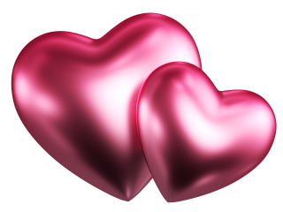 立体情人节红色爱心设计图C4D模型