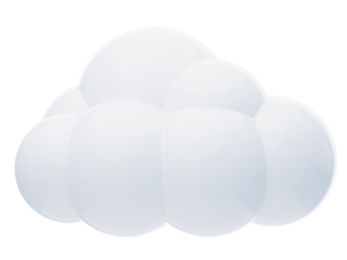 天气立体图标多云C4D模型