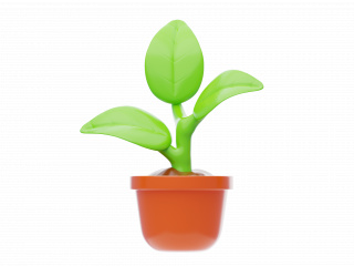 自然植物立体绿植C4D模型