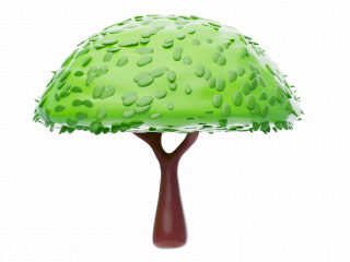 自然植物 立体绿树C4D模型