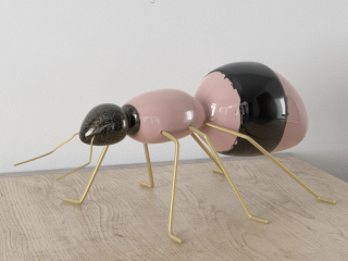 立体室内装饰品蚂蚁C4D模型