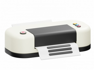 立体卡通打印机办公用品打印机C4D模型