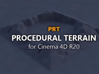 C4D快速地形景观预设中文汉化版(含教程) Default Procedural Terrain Maker 2 for Cin插件下载