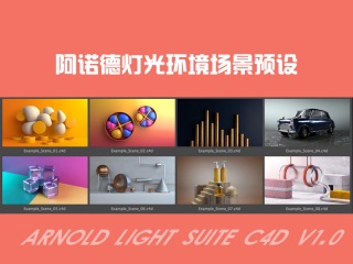 阿诺德灯光环境场景预设 Arnold Light Suite C4D v1.0插件下载